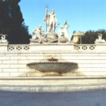 Fontana del Nettuno in piazza del Popolo