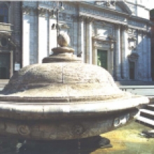 La fontana della Terrina in piazza della Chiesa Nuova, particolare
