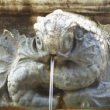 Fontana in piazza Mazzini, particolare